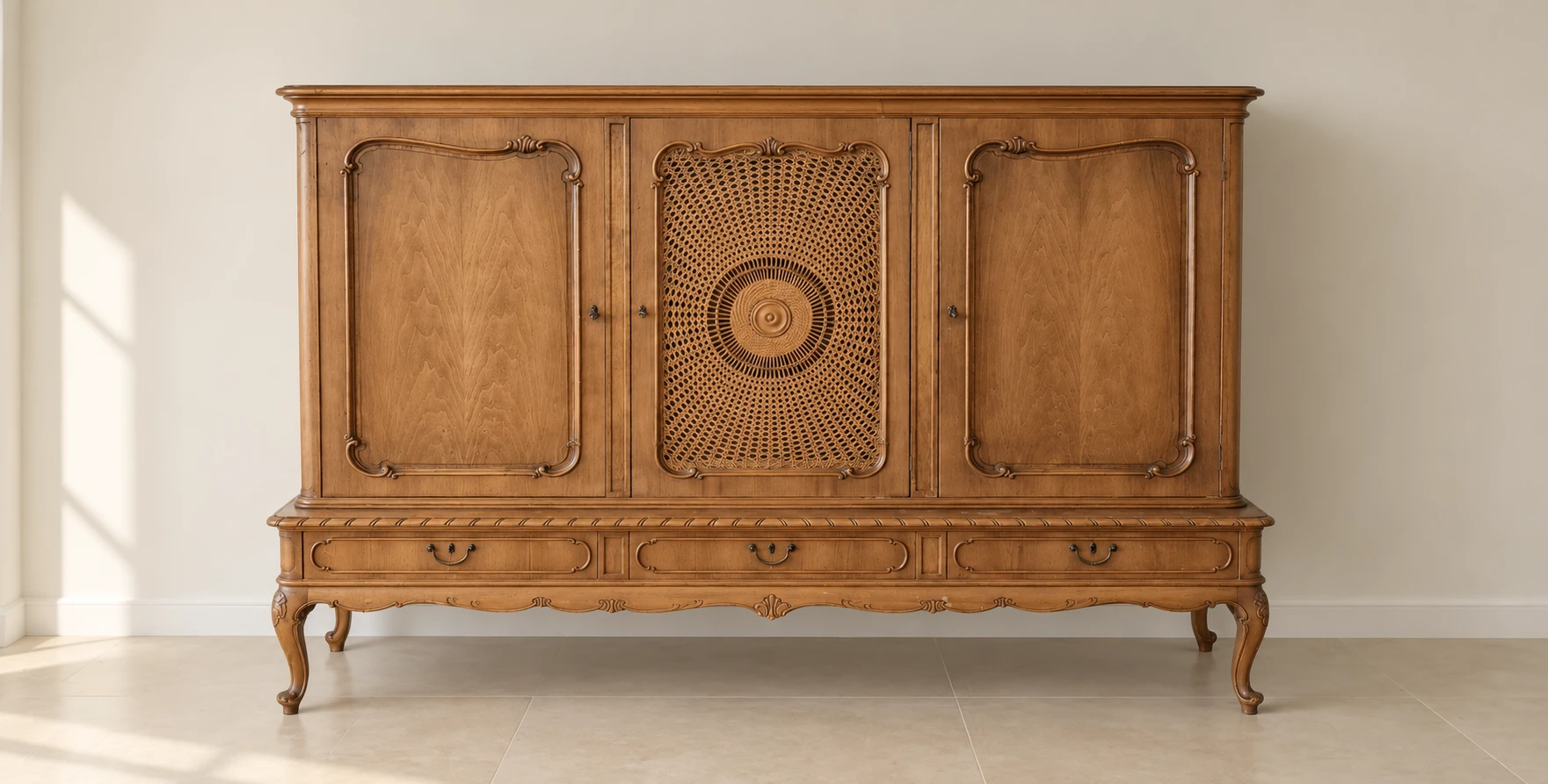 Französisches Provinzial-Sideboard — fünf neue Looks für ein antikes Highboard