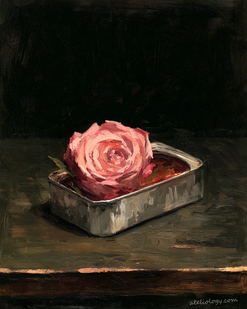Rose in der Sardinendose