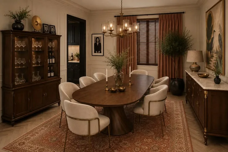 Zeitloses Art-Deco-Esszimmer einrichten