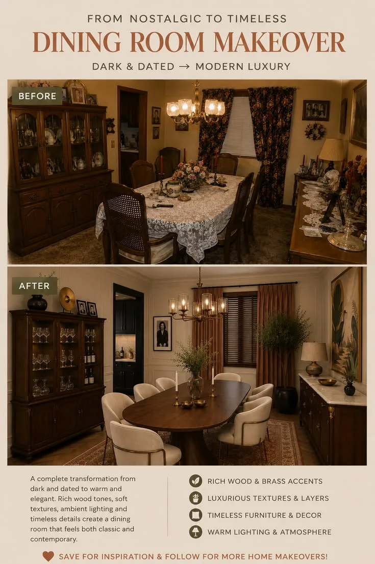 Esszimmer-Makeover: von Vintage zu modernem Luxus