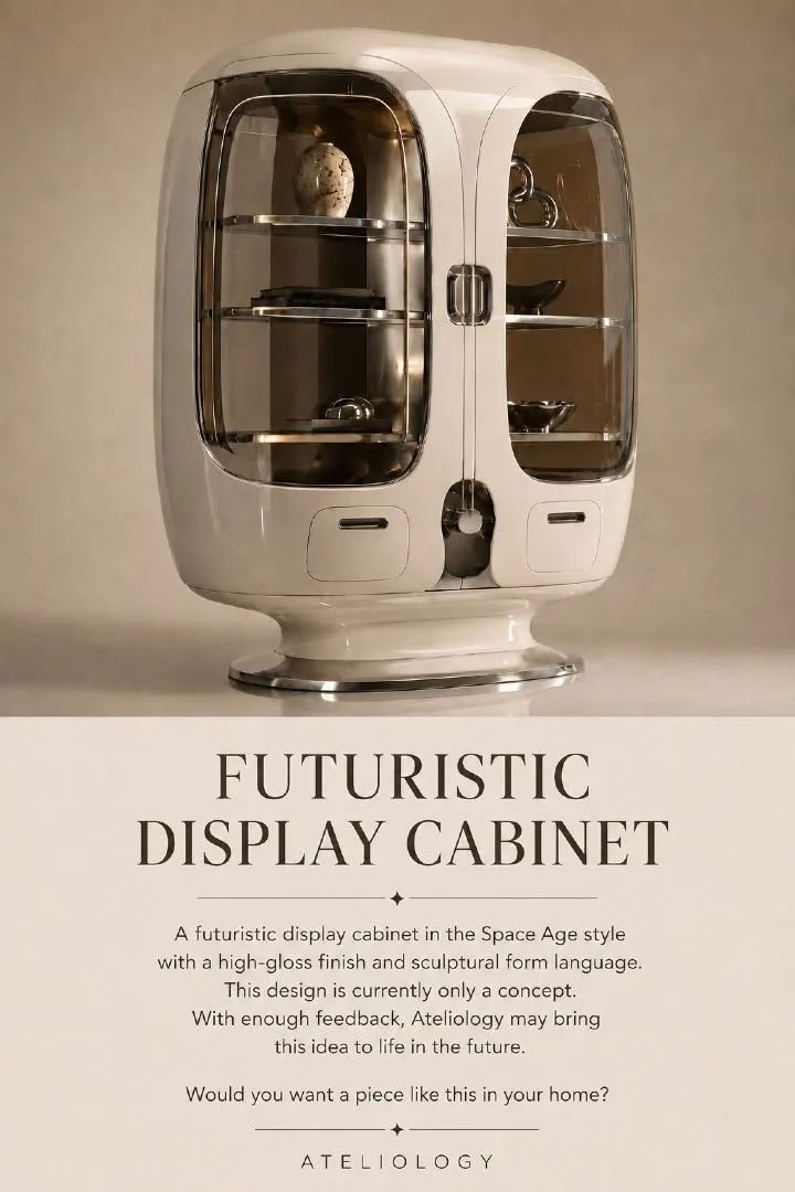 Futuristische Space-Age-Vitrine: Einrichtungsideen